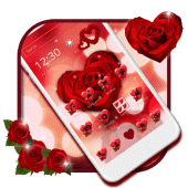 Wine Red Rose Theme Apk