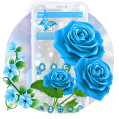 Elegant Blue Rose Theme? Apk