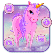 Galaxy Shiny Unicorn Theme Apk