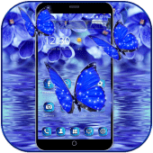 Lilac Water Butterfly Theme Apk