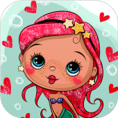 Mermaid Glitter Coloring Book Apk