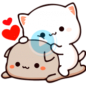 Animated Mochi Cat Stickers Apk