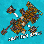 CRAFT RAFT BATTLE Apk