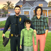 Virtual American police Family Dad: Family Games Apk