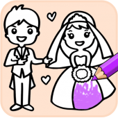 Wedding Coloring Book - Bride and Groom Drawing Apk