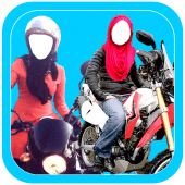 Hijab Girl Bike Photo Suit Apk