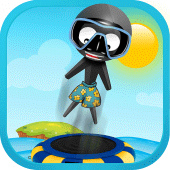 Stickman Water Trampoline Flip Apk