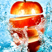 Fruits in water live wallpaper Apk