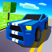 Blocky Racing - Traffic Racer Apk