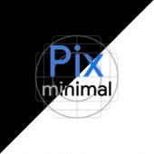 Pix-Minimal Black/White Icons Apk