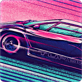 Synthwave Wallpaper HD - Vaporwave Outrun Apk