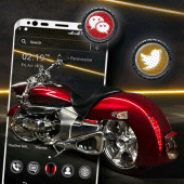 Red Bike Launcher Theme Apk