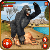 Angry Gorilla Attack : Wild Animal Jungle Survival Apk