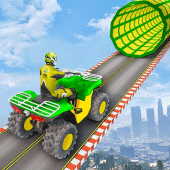 Quad Stunt Bike Racing Mania: Impossible Mega Ramp Apk