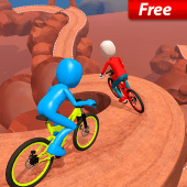 Uphill Stickman BMX Bicycle Stunts Apk