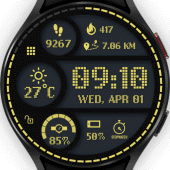 Sporty Digital Watch Face Apk