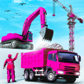 Snow Excavator Crane Simulator Apk