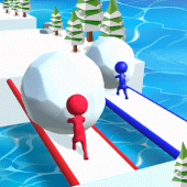 Snow Race 3D: Ice Bridge Run Apk