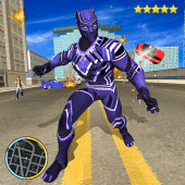 Flying Panther Robot Hero - Robot Black Hero Games Apk