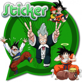 Blue Saiyan Sticker - Goku WAStickerApps Apk