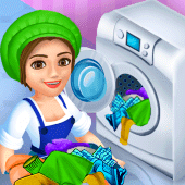 Laundry Shop Washing Games Sim Apk