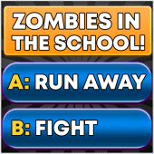 Zombies in the School: Text Game Apk