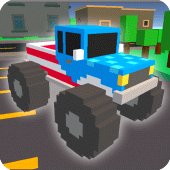 Blocky City: Drift Racing Craft Apk