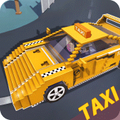 Blocky Taxi Driver: City Rush Apk