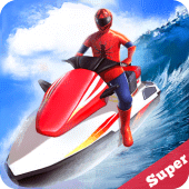 Jetski Water Racing: Superheroes League Apk