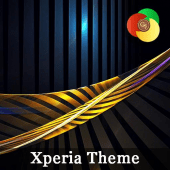 Golden lines | Xperia™ Theme Apk