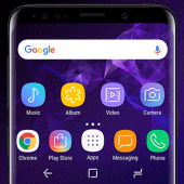 Galaxy S9 purple Theme Apk