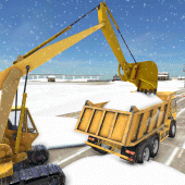 Snow Excavator Crane Simulator Apk