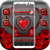 Red Heart Valentine Launcher Apk