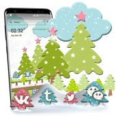 Christmas Tree Paper Art Launcher Theme Apk