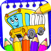 Vehicle Coloring Book Game Apk