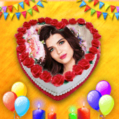 Name & Photo on Birthday Cake Apk