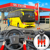 Gas Station Bus Parking Games Apk