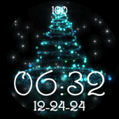 Christmas Tree Blue Sparkles Apk