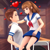 School Love Life: Anime Games Apk