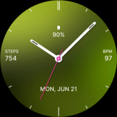 Beauty Green Watch Face Apk