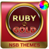 Ruby & Gold Theme for Xperia Apk