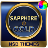 Sapphire Gold Theme for Xperia Apk