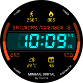 Minimal Digital Watch Face Apk