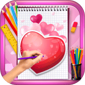 Learn to Draw Lovely Hearts Apk