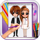 Learn to Draw Cute Girls Boys Apk