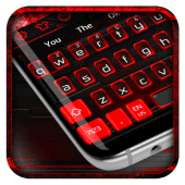 Black Red Keyboard Theme Apk