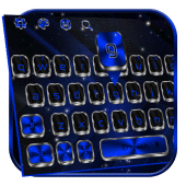 Blue Metal Keyboard Apk