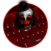 Red Horror Blood Clown Keyboard Theme Apk