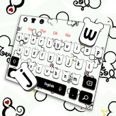 Doodle Mouse Cartoon Keyboard Theme Apk