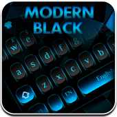 Modern Black blue Keyboard Apk